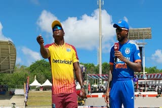 WI vs IND  West Indies vs India 2nd T20I toss report  West Indies vs India  Hardik Pandya  Rovman Powell  Where to watch WI vs IND  വെസ്റ്റ് ഇന്‍ഡീസ് vs ഇന്ത്യ  വെസ്റ്റ് ഇന്‍ഡീസ് vs ഇന്ത്യ ടോസ് റിപ്പോര്‍ട്ട്  ഹാര്‍ദിക് പാണ്ഡ്യ  റോവ്‌മാന്‍ പവല്‍