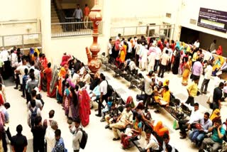 Separate queue for Senior citizens in Hospital