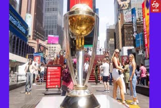 ICC World Cup 2023 Trophy At New York