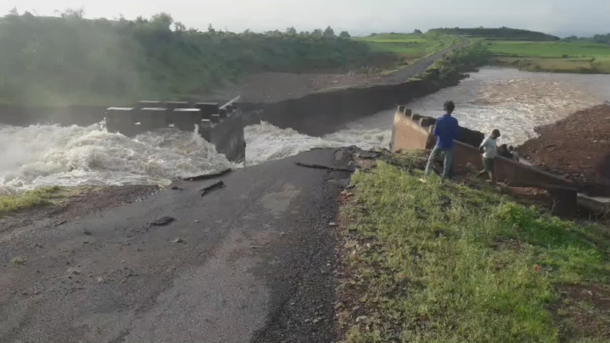 MAIHAR ROAD DAMAGED DUE TO FLOOD