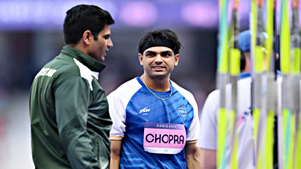 NEERAJ CHOPRA WITH ARSHAD NADEEM