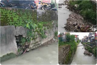 Heavy rain caused damage to irrigation department canals