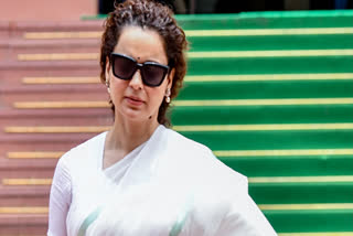 Bollywood actor Kangana Ranaut recces flood-hit areas of Himachal Pradesh