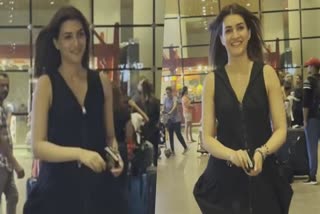 WATCH: Kriti Sanon Returns from Greece Getaway Amid Viral Leaks of Smoking with Rumoured Beau Kabir Bahia