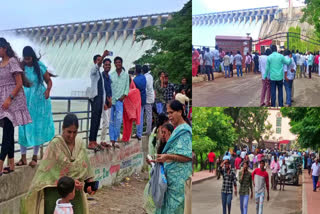 HUGE TOURIST AT SAGAR DAM