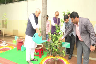 Governor Couple Planted in Raj Bhavan Campus