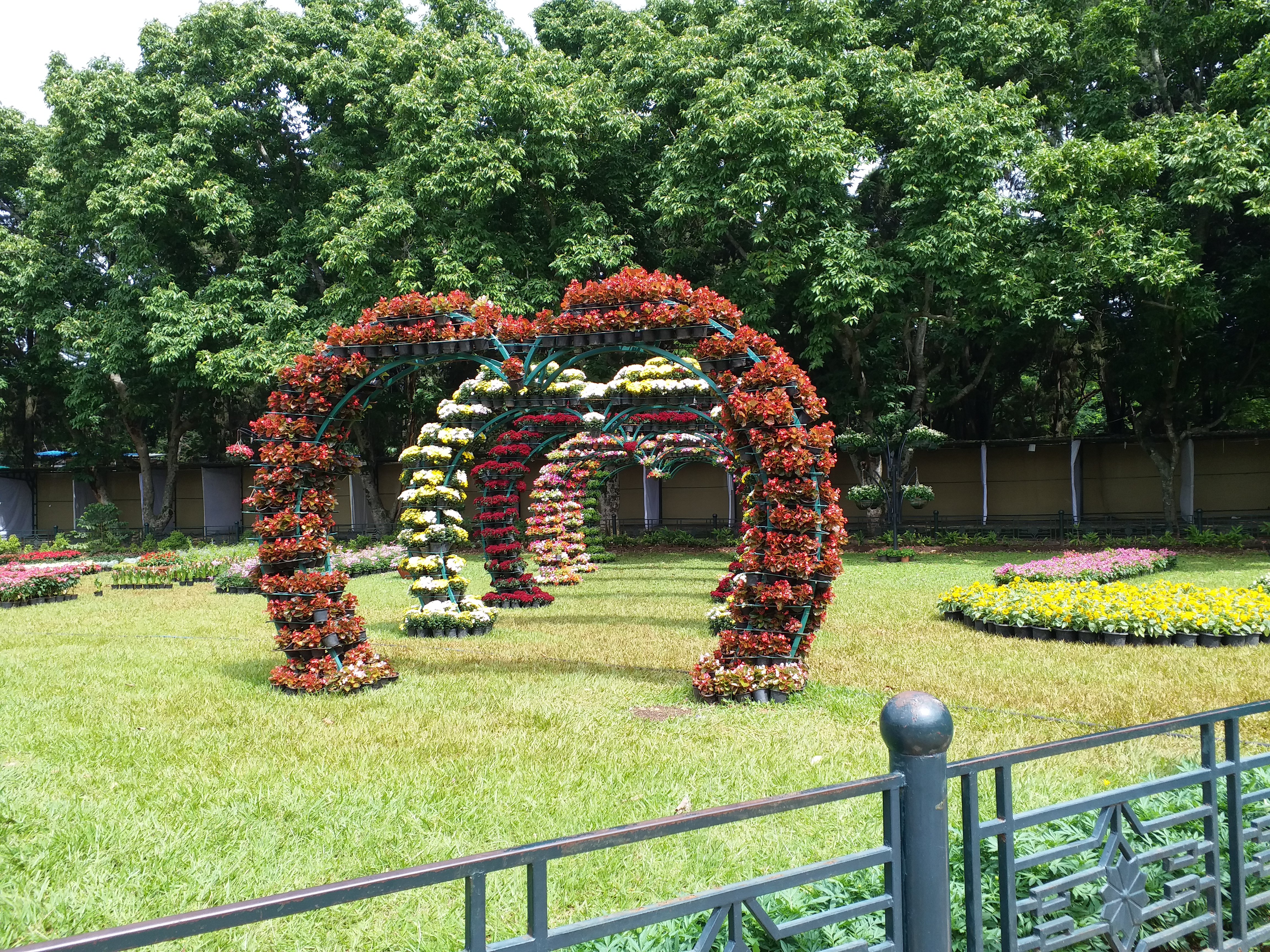 Flower exhibition on Ambedkar  Lal Bagh glass house  Bengaluru  Independence Day