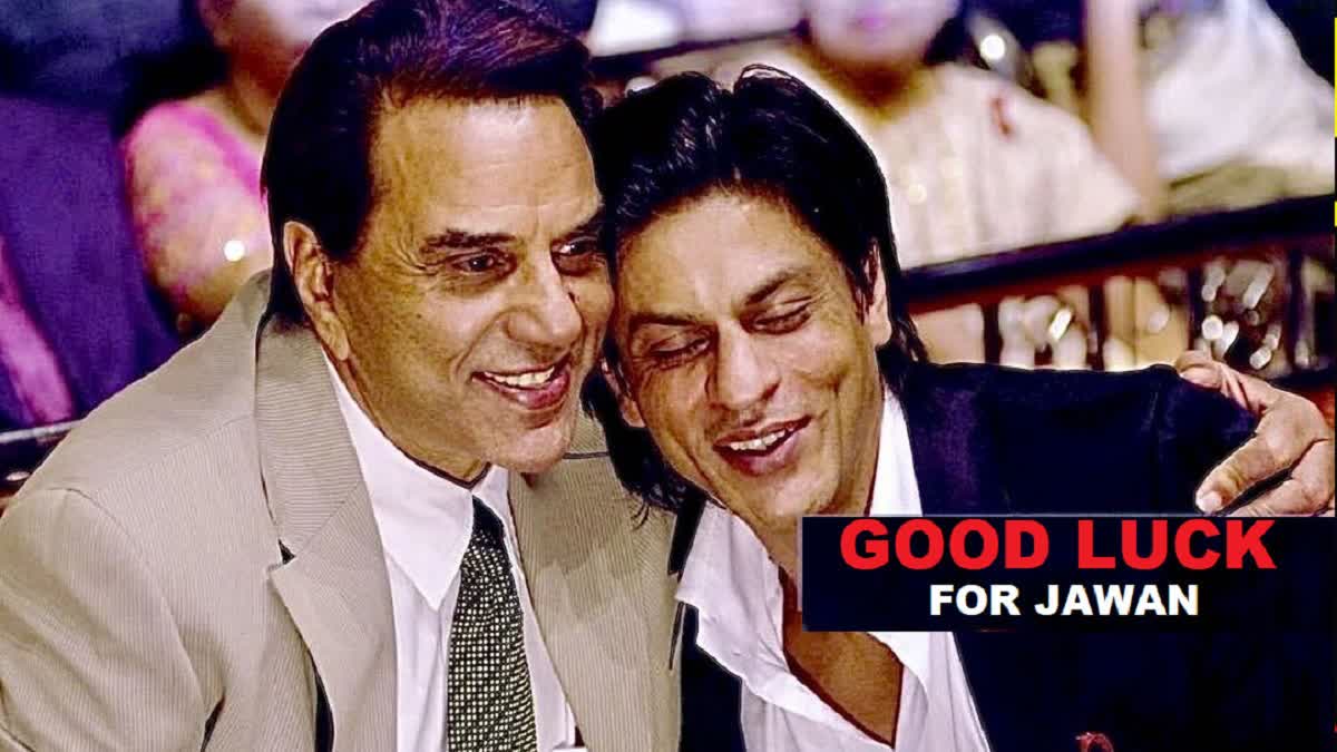 Dharmendra and Shah Rukh Khan