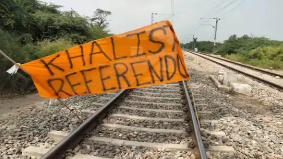 Khalistan Referendum flag planted in Delhi-Firozpur rail line