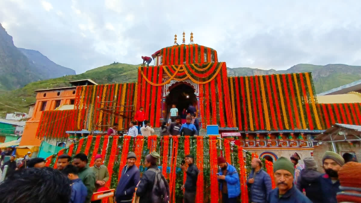 Badrinath Temple decorated on Janmashtami