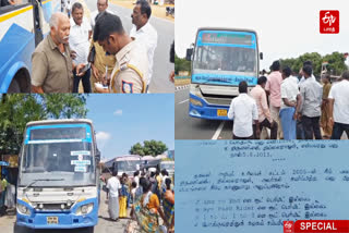 Nanguneri people fighting for bus facility