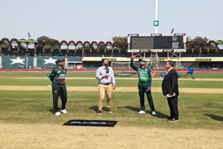 Bangladesh skipper Shakib Al Hasan won the toss and opted to bat against Pakistan in the first Super Four game of the Asia Cup in Lahore on Wednesday.