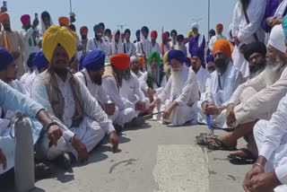 Protest by people of Sikh and Muslim community in Sangrur