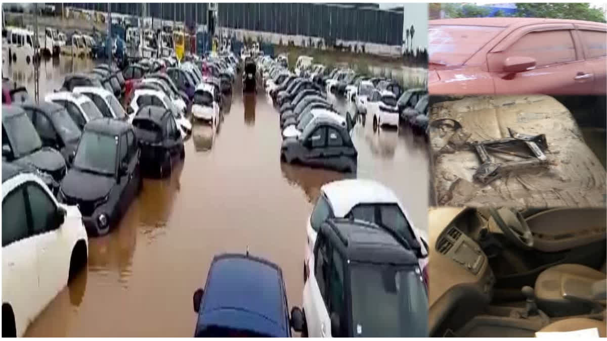 Cars Heavily Damaged in Flood Disaster