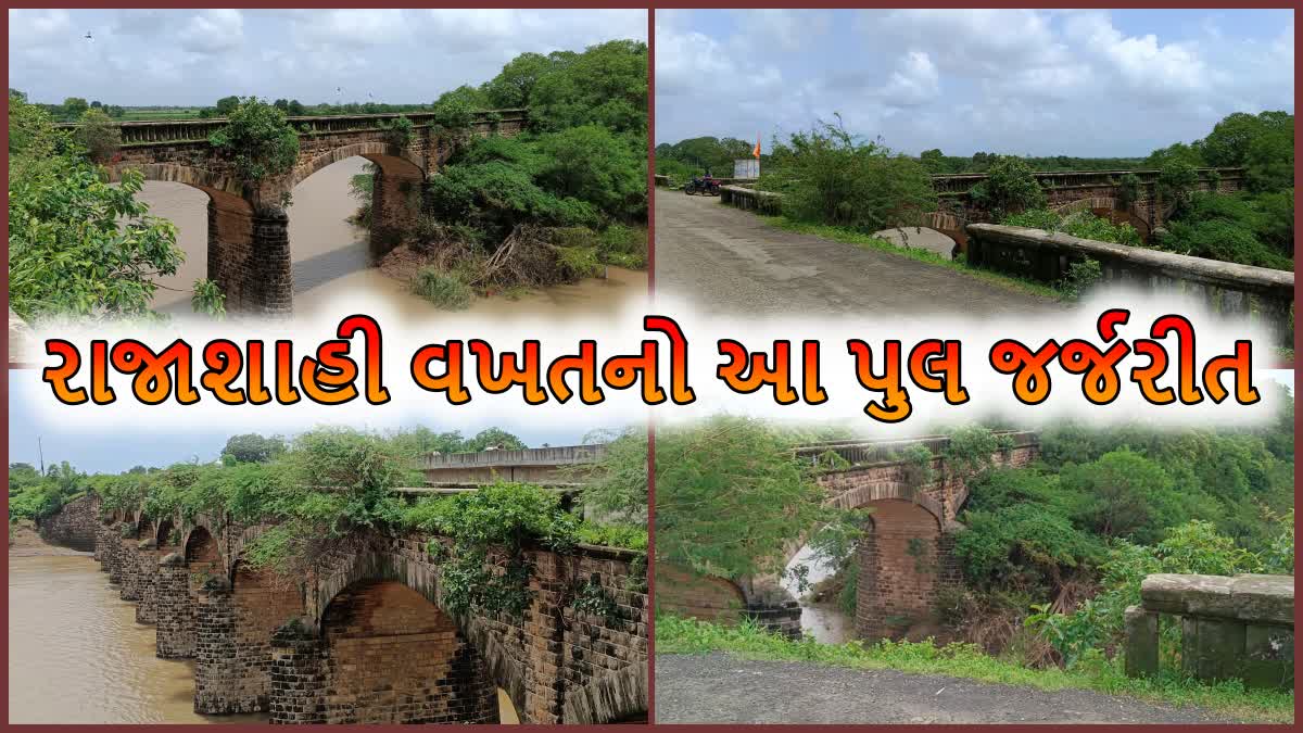 રાજાશાહી વખતનો સૌથી લાંબો પુલ જર્જરીત