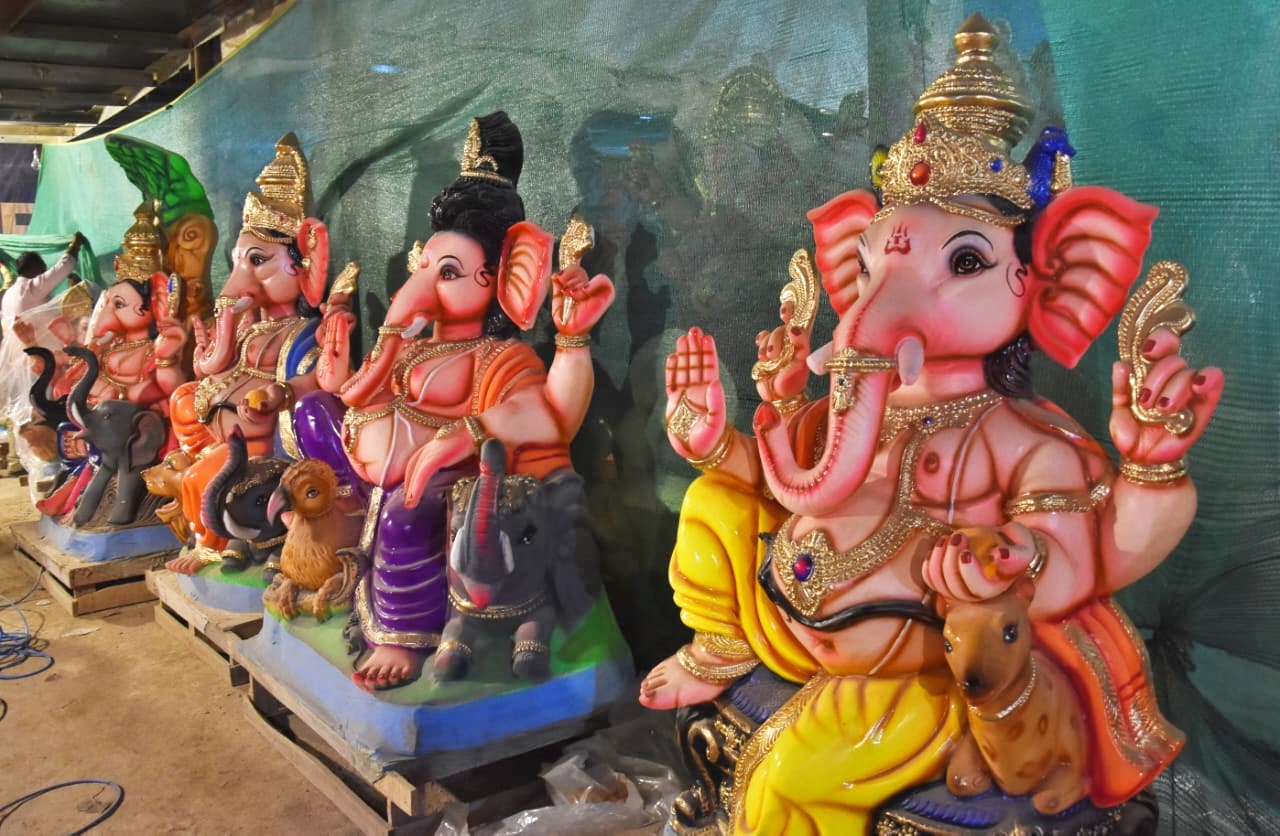 Different style of Ganesha idols