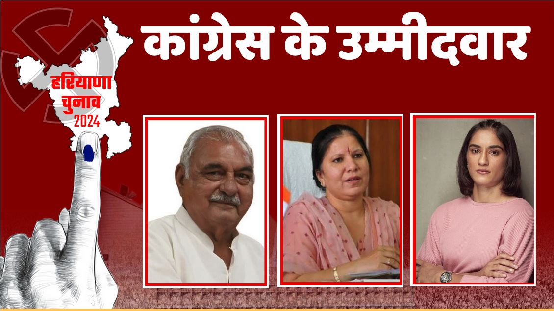 Congress released the first list of candidates for Haryana Assembly Elections 2024