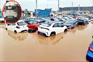 Cars Damged in Vijayawada