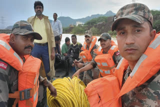 The Indian Army Humanitarian Assistance and Disaster Relief (HADR) operations column has been proactively addressing the situation in Vijayawada following breaches in three locations.