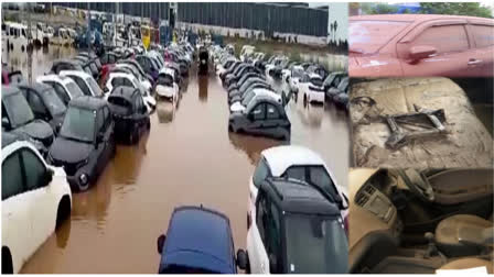 Cars Heavily Damaged in Flood Disaster