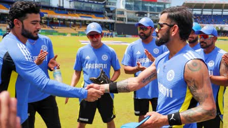 Gautam Gambhir with Indian cricket team