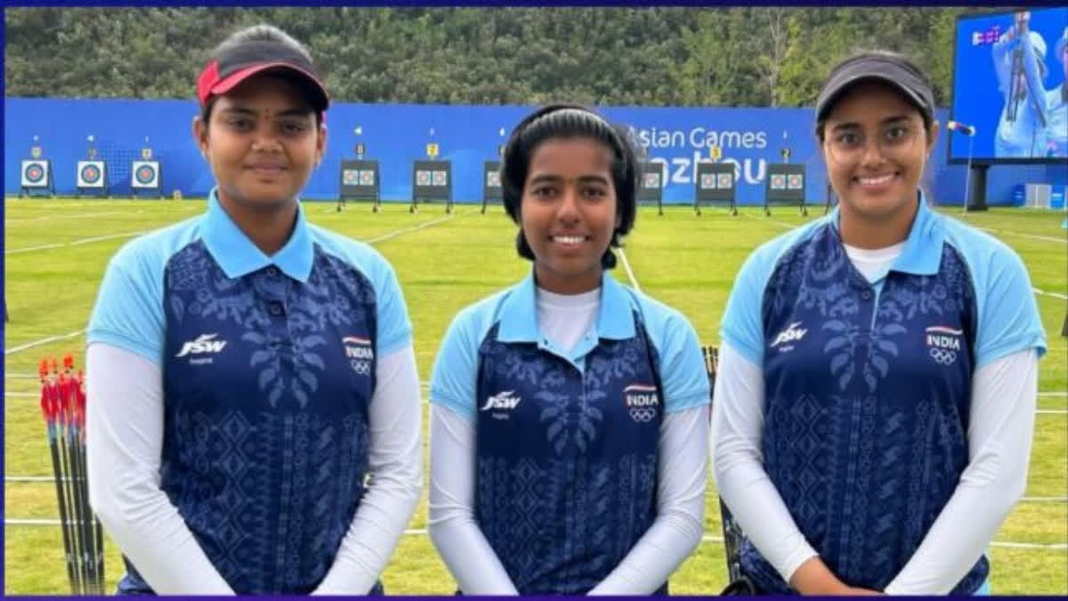 At the Asian Games, the reigning world champion trio of Jyothi Surekha Vennam, Aditi Swami and Parneet Kaur crushed their third-seeded Chinese Taipei to win gold in women's compound team final. After three ends, India beat Taiwan by one point. India shot 230 while their rivals managed to score 229.