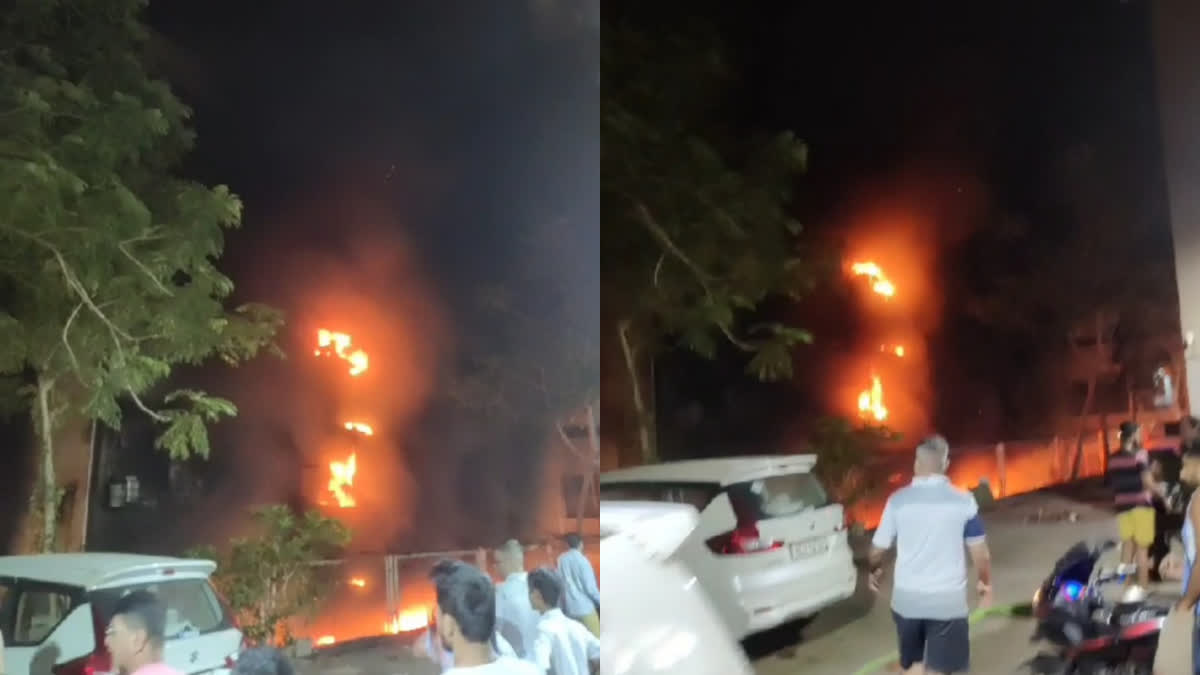 Fire Breaks Out In Mumbai  Mumbai Goregaon Fire  Mumbai Fire  Goregaon Fire  മുംബൈ തീപിടിത്തം  മുംബൈ ഗൊരേഗാവ് തീപിടിത്തം  ഗൊരേഗാവ് ഏരിയ തീപിടിത്തം മരണം  കെട്ടിടത്തിന് തീപിടിച്ച് മരണം  ഗൊരേഗാവ് മേഖലയിൽ വൻ തീപിടിത്തം  തീപിടിത്തം