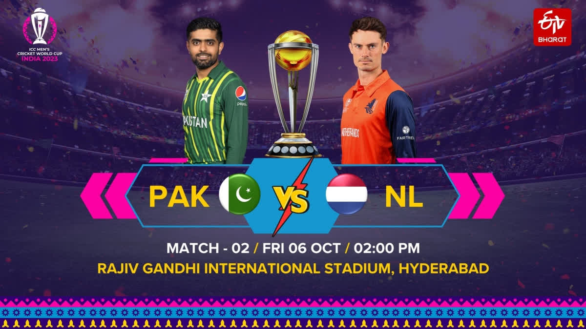 The Pakistan skipper Babar Azam won the toss against the Netherlands and opted to bat first in the second match of the ICC Men's Cricket World Cup 2023 at Rajiv Gandhi International Stadium in Hyderabad.