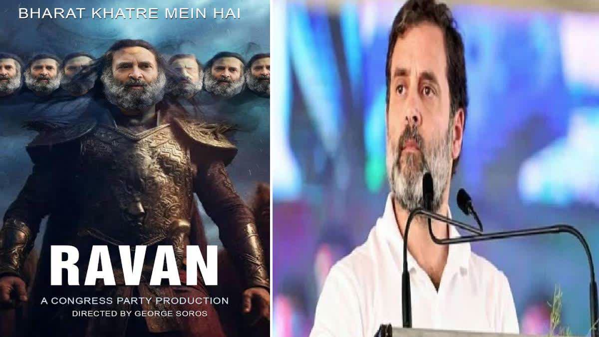 Rajasthan Cong moves court against BJP for depicting Rahul Gandhi as 'Ravan' in poster