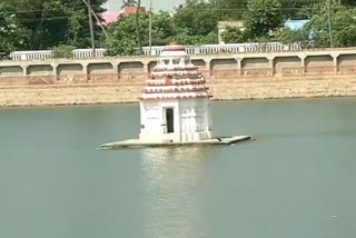 renovation work of pancha tirtha holy pond