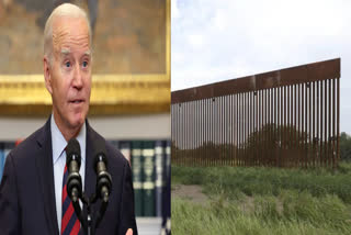 Biden says he has no option but to complete border wall begun by Trump