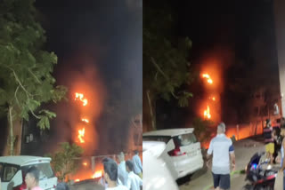 Fire Breaks Out In Mumbai  Mumbai Goregaon Fire  Mumbai Fire  Goregaon Fire  മുംബൈ തീപിടിത്തം  മുംബൈ ഗൊരേഗാവ് തീപിടിത്തം  ഗൊരേഗാവ് ഏരിയ തീപിടിത്തം മരണം  കെട്ടിടത്തിന് തീപിടിച്ച് മരണം  ഗൊരേഗാവ് മേഖലയിൽ വൻ തീപിടിത്തം  തീപിടിത്തം