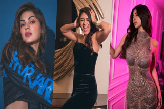 Mouni Roy, Mrunal Thakur, and Rhea Chakraborty latest pictures