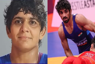 Kiran Bishnoi and Aman Sehrawat both won their bronze medal bouts to add to India's medal tally in the ongoing Asian Games.