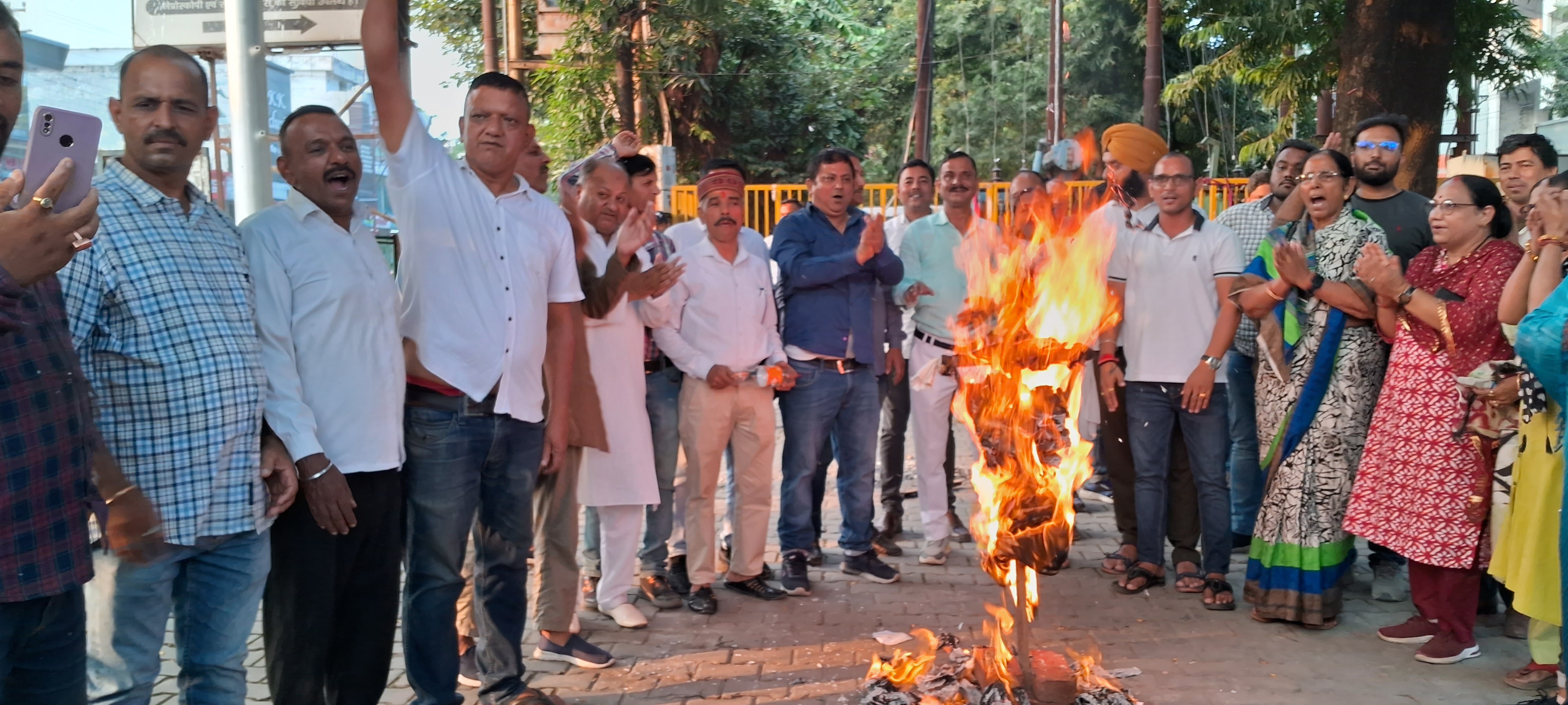 Haldwani Congress Protest