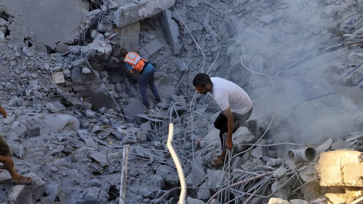 Picture of rubble in Gaza