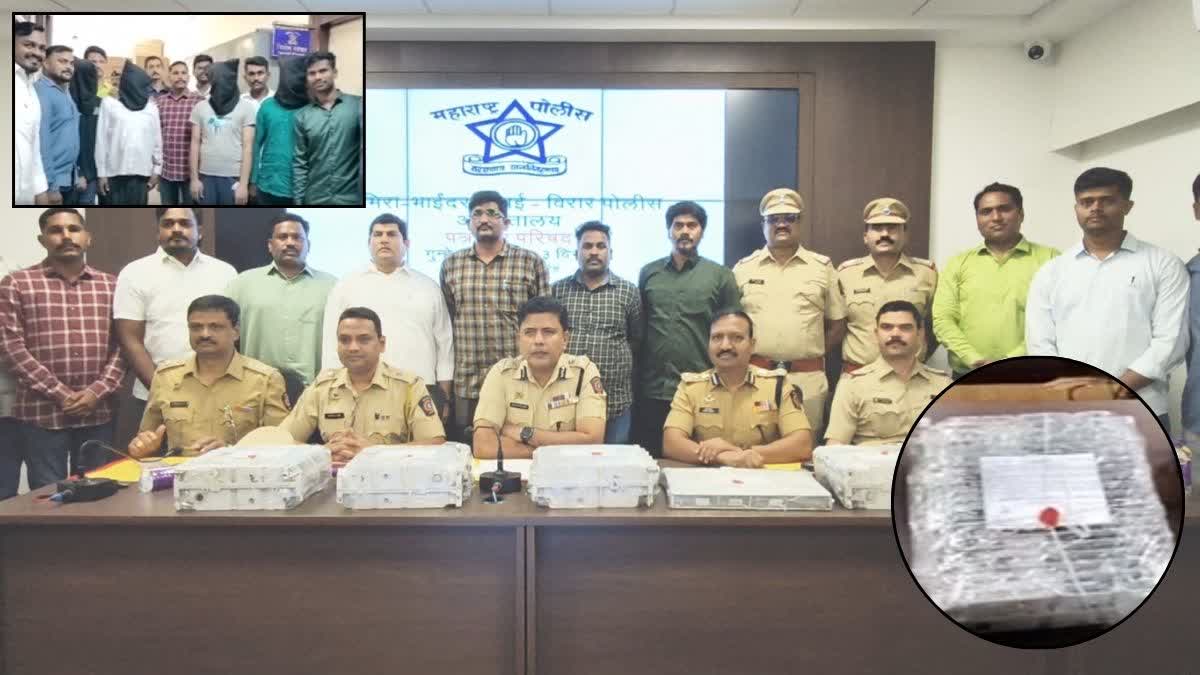 azna card stealing gang in mobile tower arrested crime branch unit three police