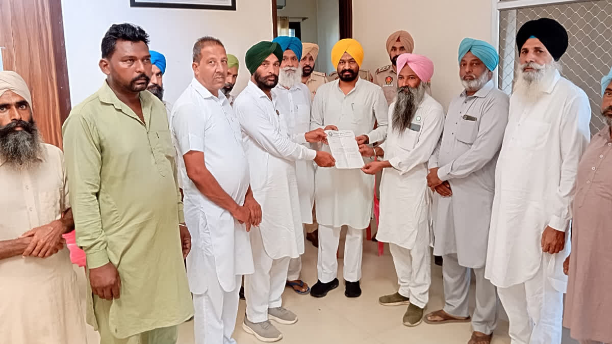 BKU Rajewal handed over warning letters to MLAs Pandori and Ugoke regarding farmers' demands