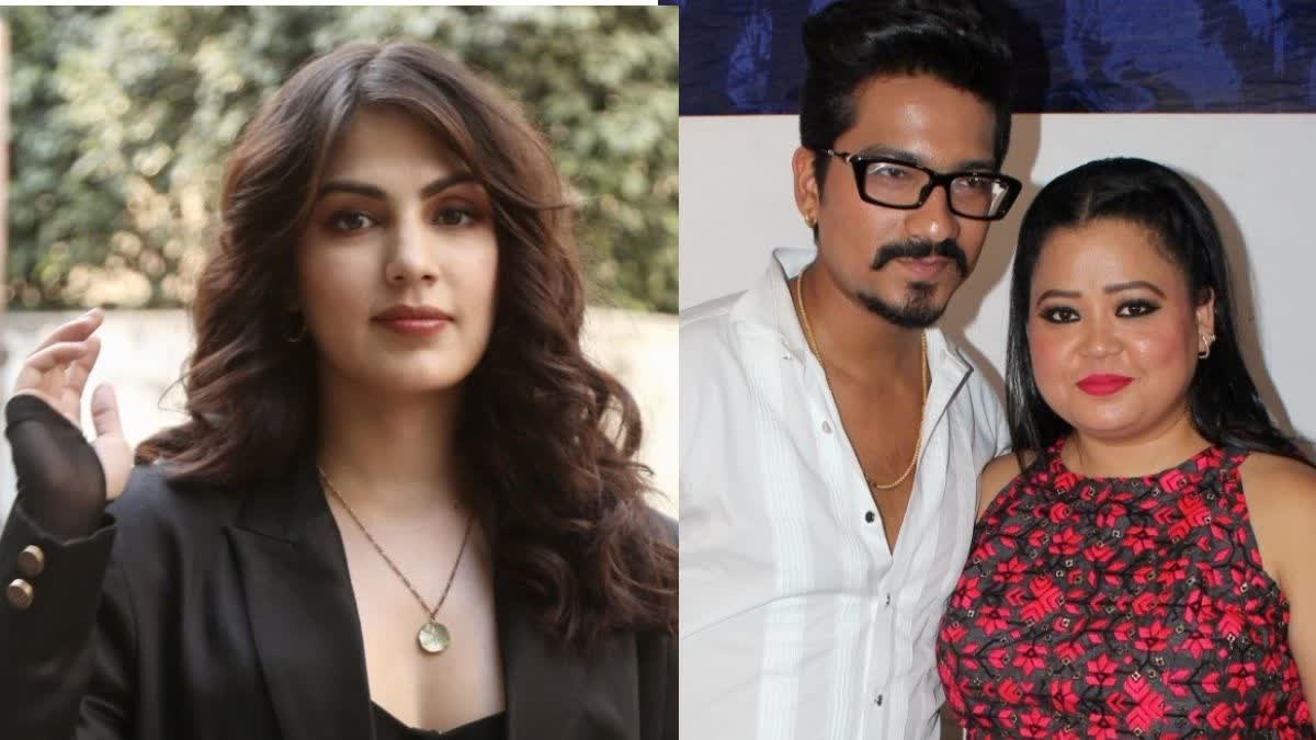 Rhea Chakraborty, Bharti Singh,Harsh Limbachiyaa