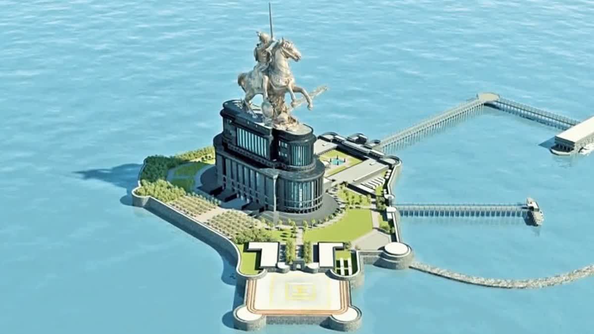 Shiv Memorial in the Arabian Sea