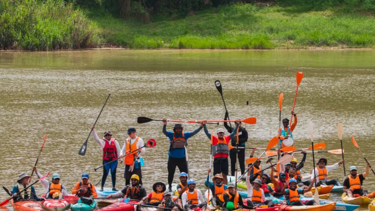 TENTH CHALIYAR RIVER PADDLE 2024  CHALIYAR RIVER CLEANING KAYAKING  WASTE REMOVAL CHALIYAR KAYAKING  ചാലിയാർ റിവർ പാഡിലിന് സമാപനം