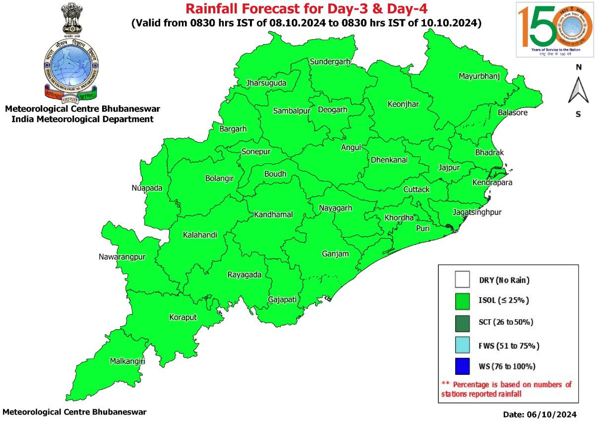 Odisha Weather Forecast Latest Update