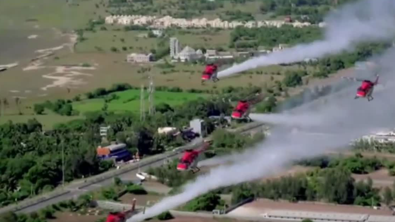 92nd anniversary of the Indian Air Force: Fighter planes performed amazing aerial stunts in the air show