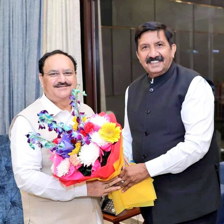 MUKESH AGNIHOTRI MET WITH JP NADDA