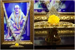 devotee donates gold pancharati worth rs one crore to shirdi sai baba, watch video