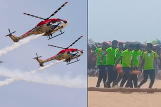 Four Dead Amidst Massive Crowds  chennai airshow tragedy  mareena beach air show  Indian Air Force