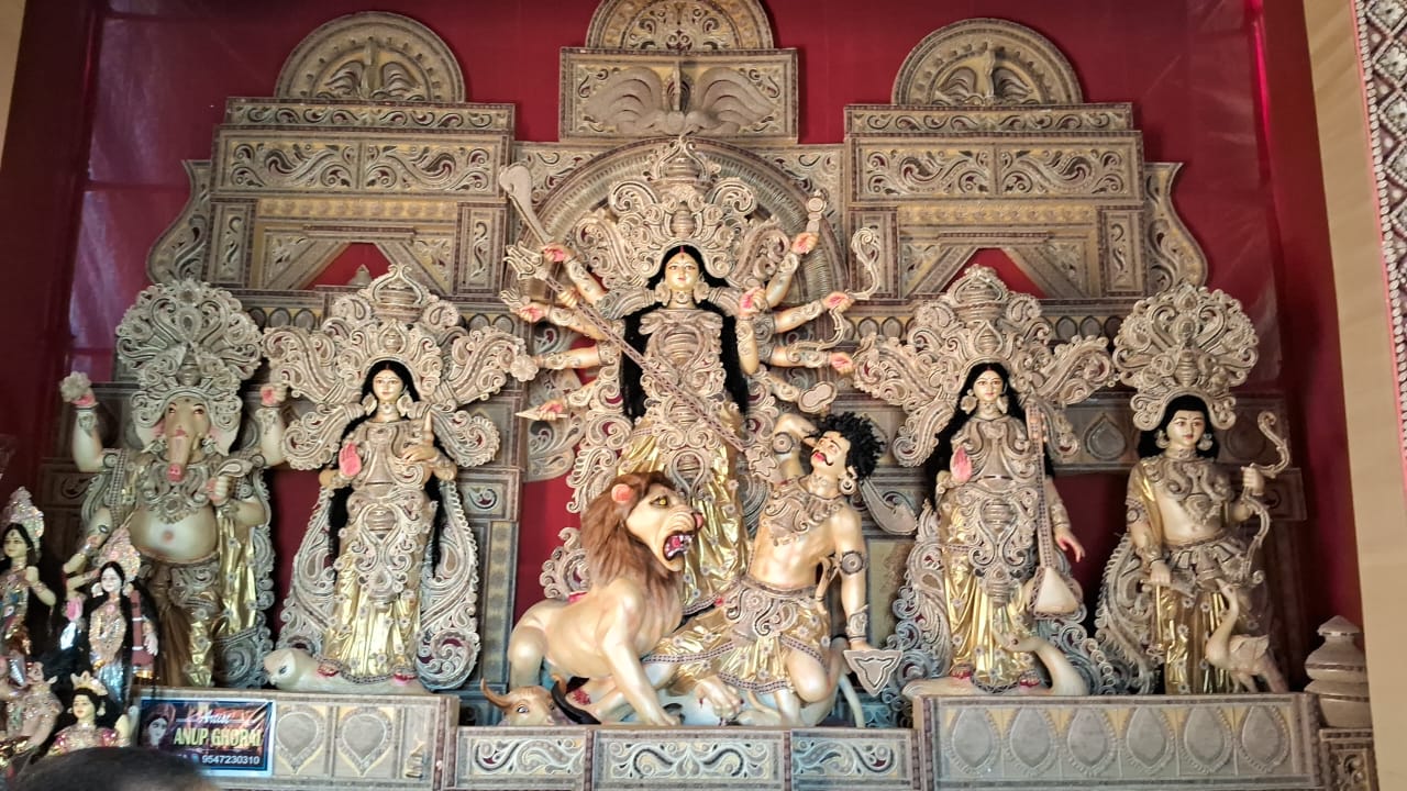 durga puja pandal was built on Puri temple format in Ranchi