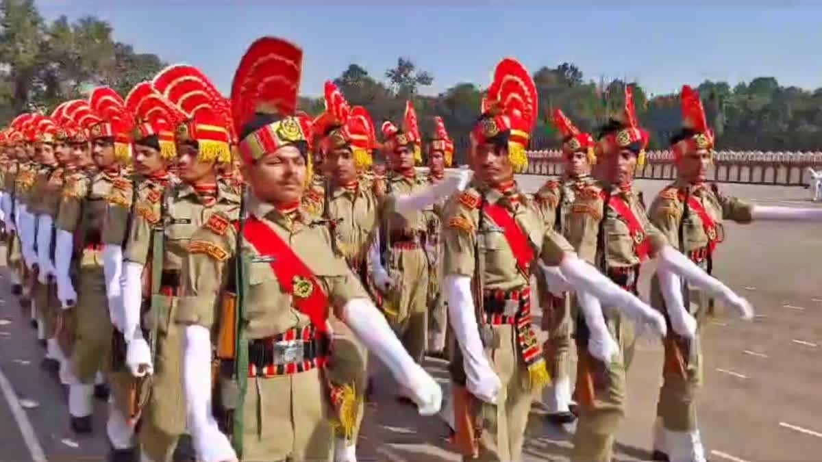 Convocation parade in BSF Center Meru