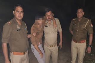 कार लूटने वाले बदमाश से पुलिस की हुई मुठभेड़