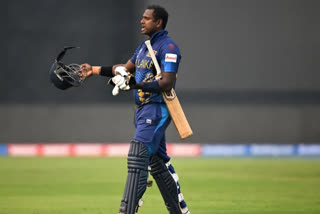 WORLD CUP 2023 ANGELO MATHEWS BECOMES THE FIRST CRICKETER TO BE GIVEN TIMED OUT IN THE HISTORY OF INTERNATIONAL CRICKET